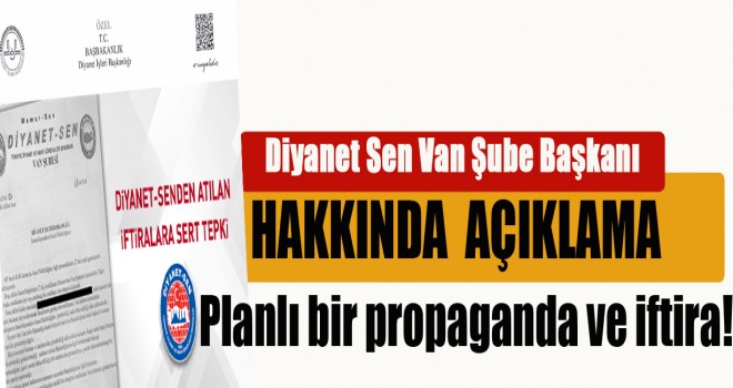 Diyanet Senden Sert tepki, Planlı bir propaganda ve iftira! Diyanet Senden Sert tepki, Planlı bir propaganda ve iftira!