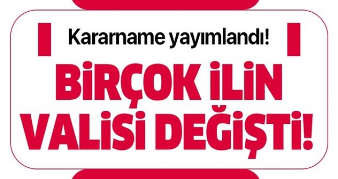 41 İlin Valisi değişti 41 İlin Valisi değişti