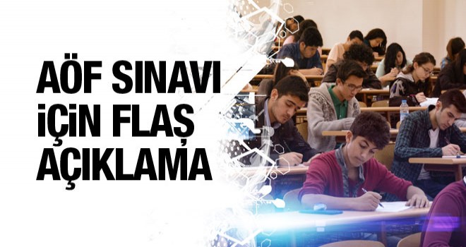 AÖF Tek ders sınavı İptal