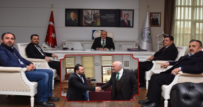 Kızılcahamam Müftülüğüne atanan Limon, Belediye Başkanı Acar'dan Hoş Geldin ziyareti