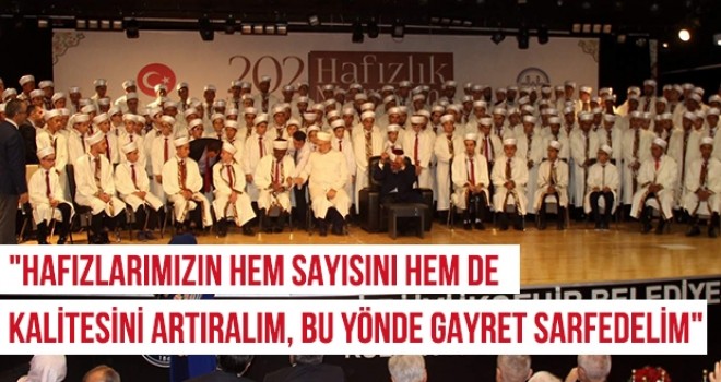 Kayseri'de 202 öğrenci için hafızlık merasimi