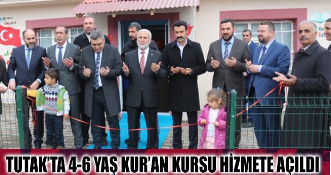 Tutak’ta 4-6 Yaş Gönül Bahçesi Kur’an Kursu Hizmete Açıldı