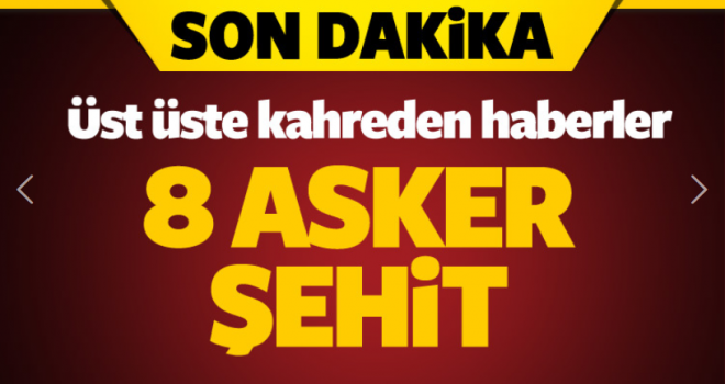 Uludere'de 8 şehit