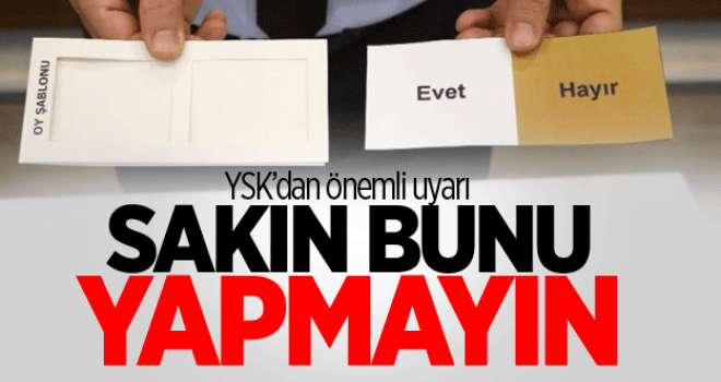 Geçerli ve geçersiz sayılacak oylar