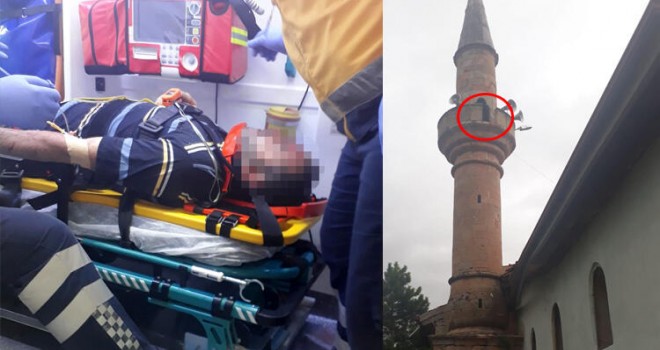 İmam Osman Özturk minareden düştü