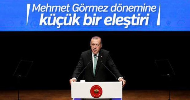Görmez Dönemine Eleştiri