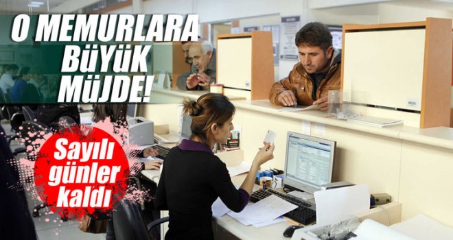 Memurlara müjde!