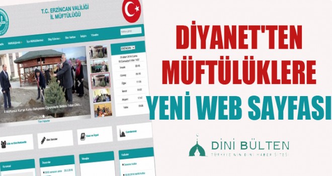 Diyanet'ten Müftülüklere Yeni Web Sayfası
