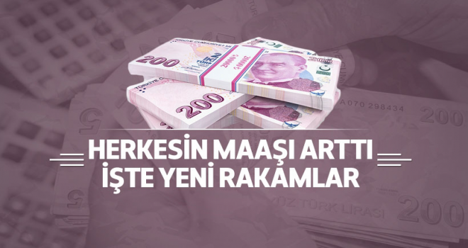 Milyonlarca memurun maaşı arttı