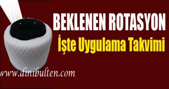 Diyanet'te Rotasyon