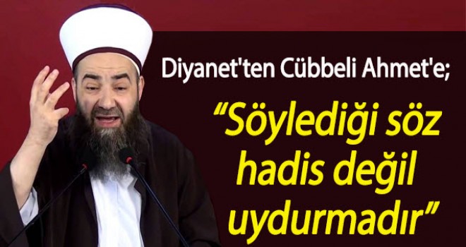 Diyanet'ten Cübbeli Ahmet'e satranç cevabı