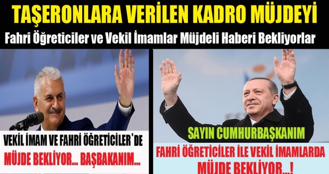 Fahri Öğreticiler ve Vekil İmamlar Müjdeli Haberi Bekliyorlar