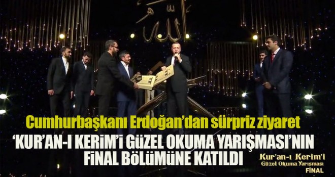 Kur'an yarışmasında sonuçlar belli oldu.Cumhurbaşkanı Erdoğanda katıldı