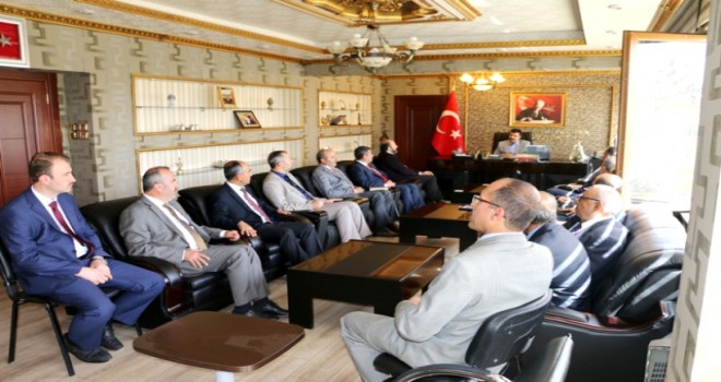 İl ve İlçe Müftüleri Kaymakam Yosunkaya' yı Ziyaret Ettiler