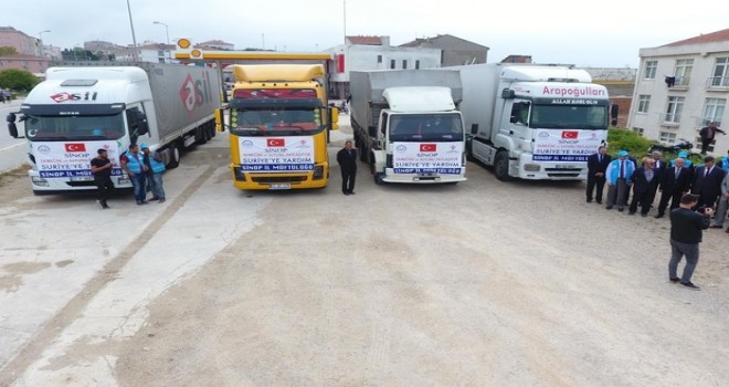 Yardım konvoyu yola çıktı