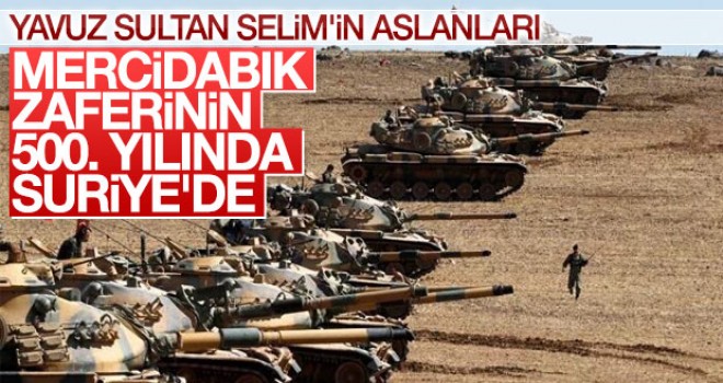 Cerablus operasyonunun sembolü,Mercidabık'ın 500. yılı