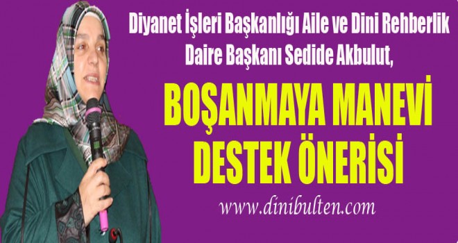 Boşanmaya manevi destek