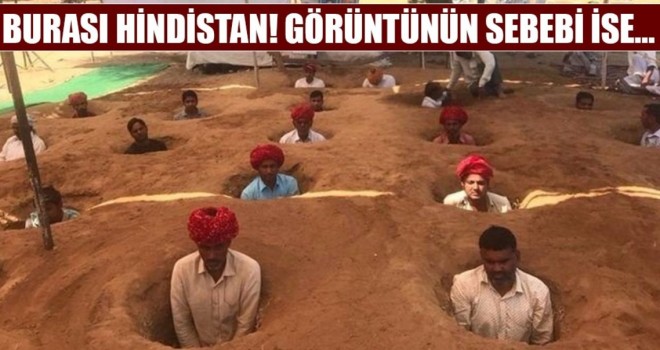 Hindistan'da İlginç kareler