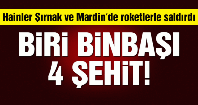 4 Güvenlik Görevlisi şehit oldu.
