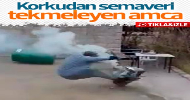 Korkudan semavere tekme attı
