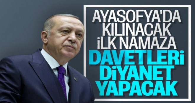 Ayasofya'ya davetleri Diyanet yapacak