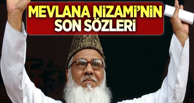 Mevlana Nizamın Son vasiyeti