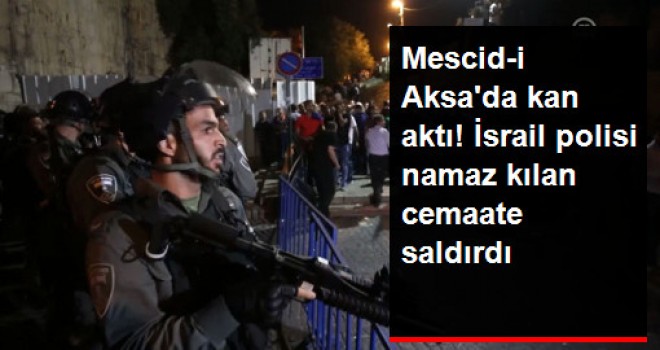 İsrail Polisi, Mescid-i Aksa Kapısındaki Müslümanlara Saldırdı