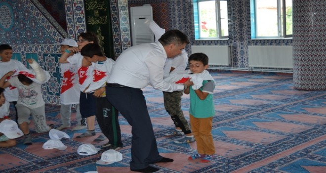 Öğrencilere sporla Kuran-ı ve Camiyi sevdirdiler