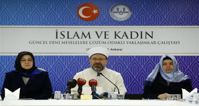 Erbaş, İslam ve Kadın çalıştayının açılışına katıldı