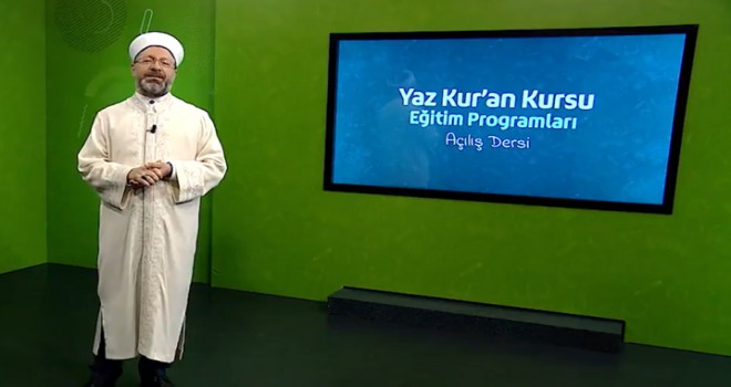 Yaz Kur'an Kursları'nın ilk dersi
