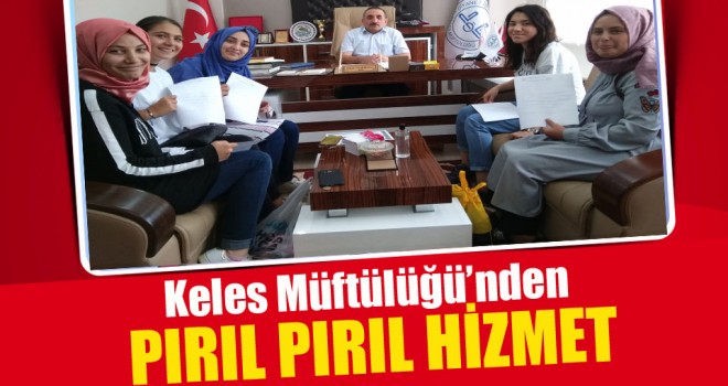 Keles Müftülüğünden Öğrencilere Eğitim Yardımı