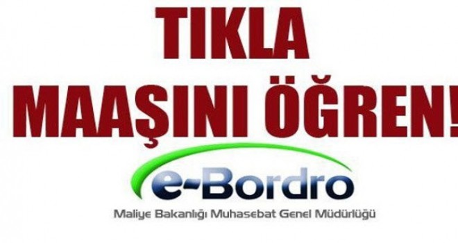 Nisan ayı maaş bordro sorgulama ekranı