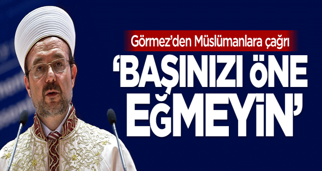 Görmez, ABD'de Türkçe, Arapça ve İngilizce hutbe verdi.