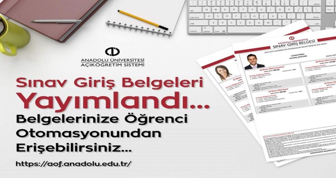 AÖF sınav giriş yerleri belli oldu! AÖF sınav giriş belgesi sorgula