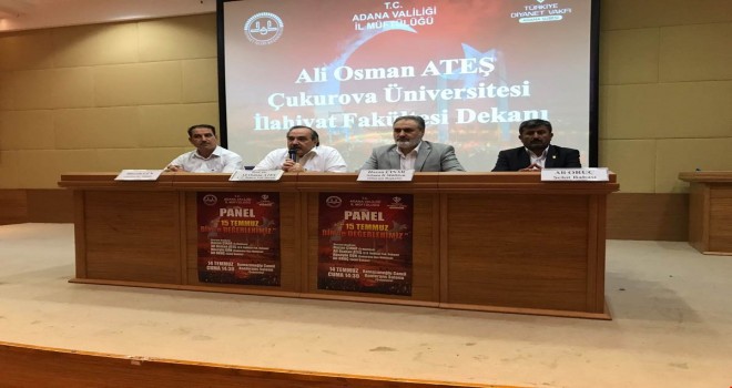 Adana'da 15 Temmuz, Din ve Değerlerimiz Paneli