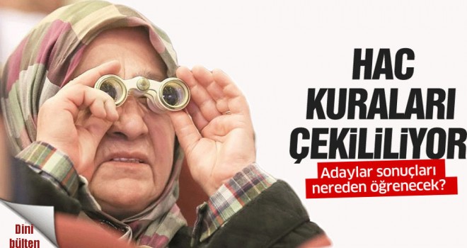 Hac kura tarihi belli oldu.Diyanet Açıkladı