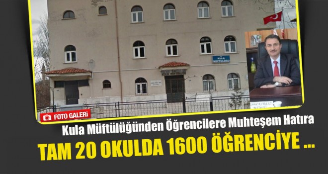 Kula Müftülüğünden Öğrencilere Diyanet çocuk takvimi