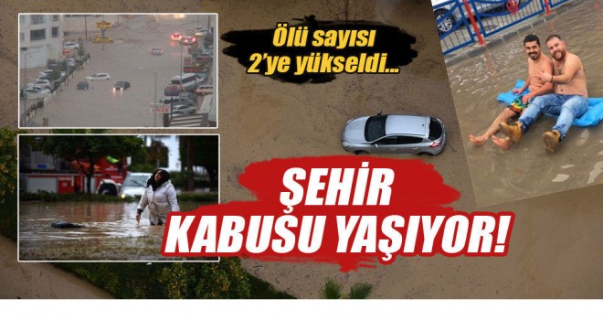Mersin'de sel,2 can aldı