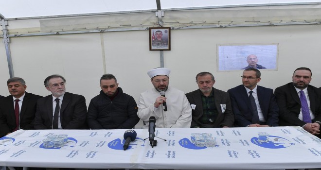 Erbaş’tan Sergen Pamukçu’nun ailesine hac müjdesi