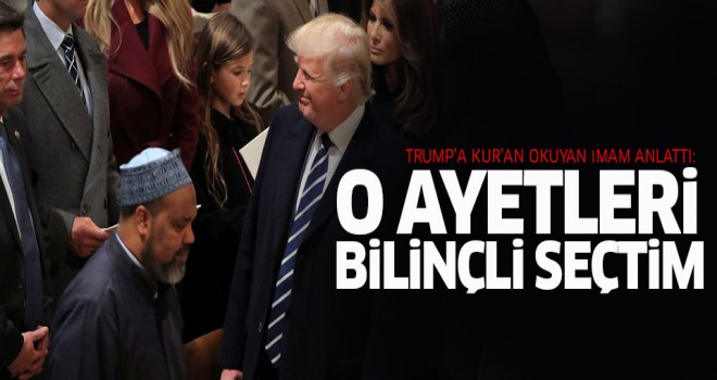 Trump'a Kur'an okuyan imam o anları anlattı
