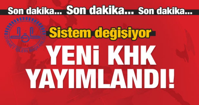 Diyanet Yeni kanun hükmünde kararnamede