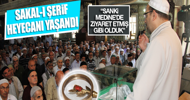 Elazığ'da sakal-ı şerif heyecanı