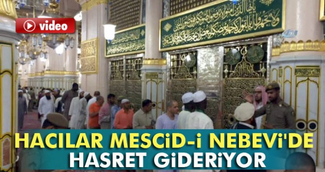 Hacılar Mescid-i Nebevi'de huzur buldular
