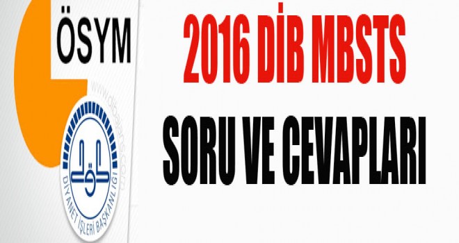 MBSTS Soru ve Cevapları