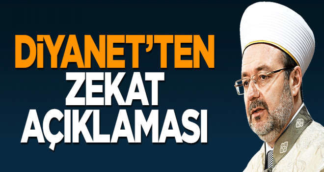 Diyanet'ten zekat açıklaması