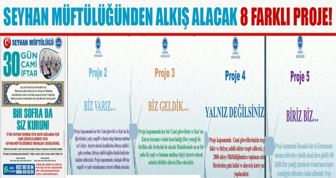 Seyhan Müftülüğünden Alkış Alacak 8 Farklı Proje!