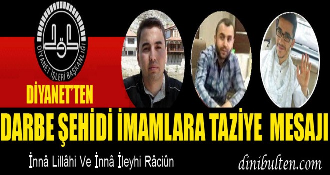 Görmez'den Şehit Din görevlileri için Taziye Mesajı