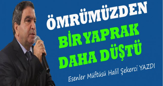 Ömrümüzden Bir Yaprak Daha Düştü.