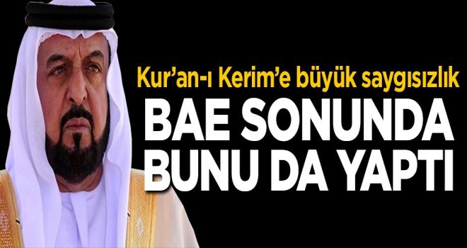 Kur'an-ı Kerim'e büyük saygısızlık