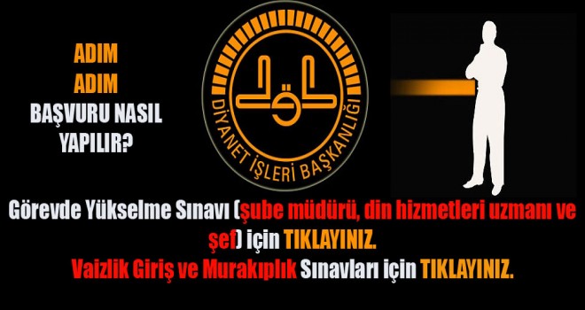 Vaizlik,Şube müdürü, din hizmetleri uzmanı ve şef Adım Adım Başvuru Nasıl Yapılır ...